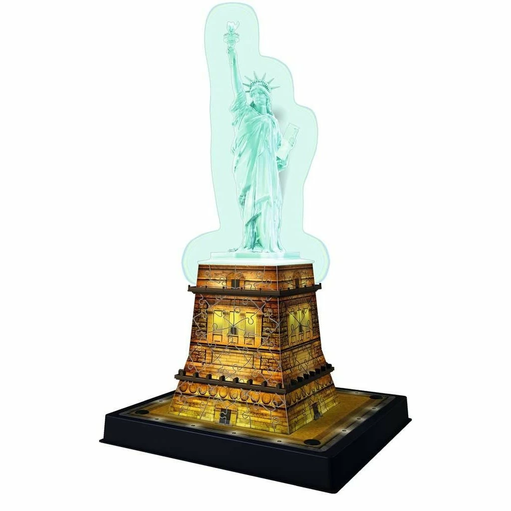 Discount โ๏ธ RAVENSBURGER USA STATUE OF LIBERTY NIGHT EDITION 3D PUZZLE ๐ - Image 3