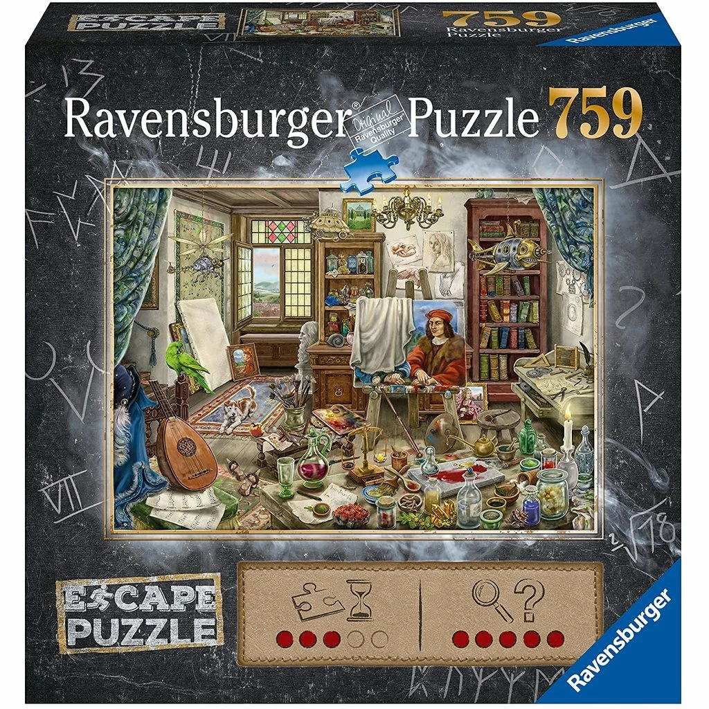 Cheapest 👏 RAVENSBURGER USA THE ART STUDIO: ESCAPE PUZZLE 🛒