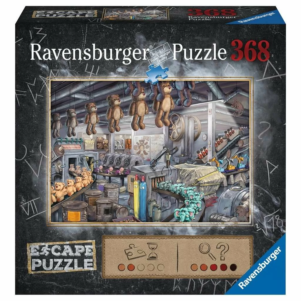 Coupon 🧨 RAVENSBURGER USA TOY FACTORY ESCAPE PUZZLE 368 PIECE PUZZLE ❤️