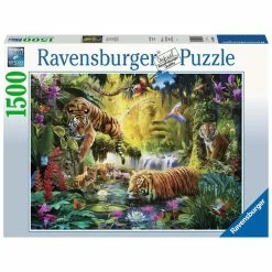Best Pirce 👏 RAVENSBURGER USA TRANQUIL TIGERS 1500 PIECE PUZZLE 🛒