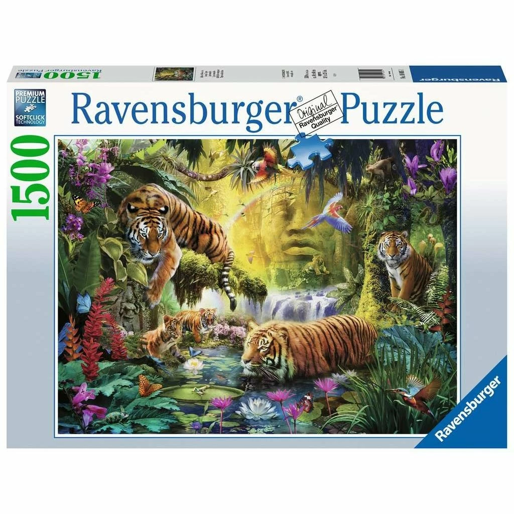 Best Pirce 👏 RAVENSBURGER USA TRANQUIL TIGERS 1500 PIECE PUZZLE 🛒