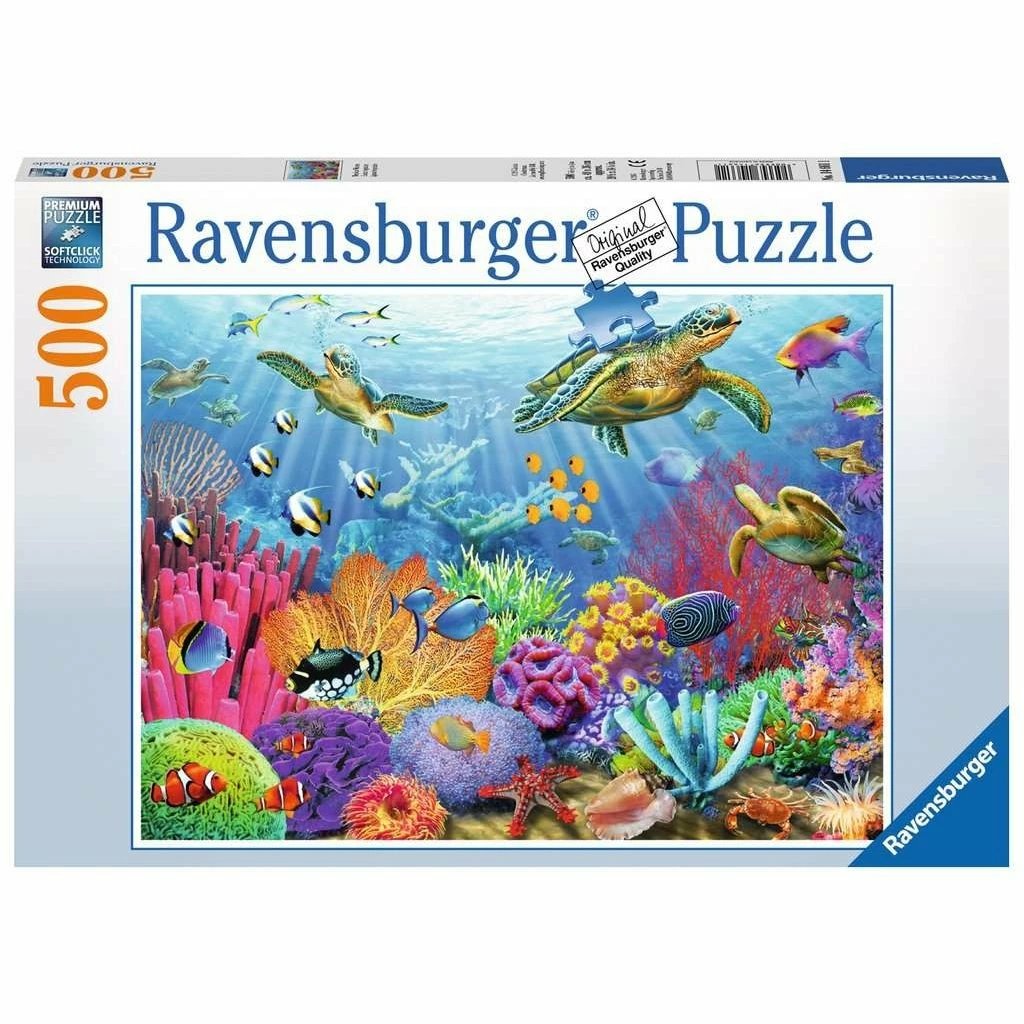 Cheapest ⭐ RAVENSBURGER USA TROPICAL WATERS 500 PIECE PUZZLE 😀