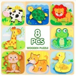 Cheapest ✨ TOY LIFE 8 PACK WOODEN PUZZLES 👏